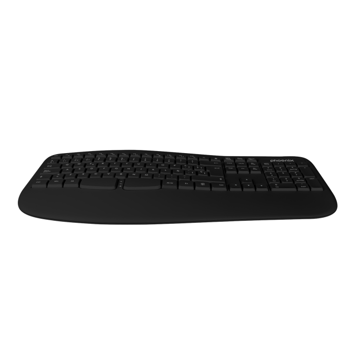 Teclado Inalámbrico Phoenix K201 Negro Qwerty Español 2 Teclado Inalámbrico Phoenix K201 Negro Qwerty Español 2