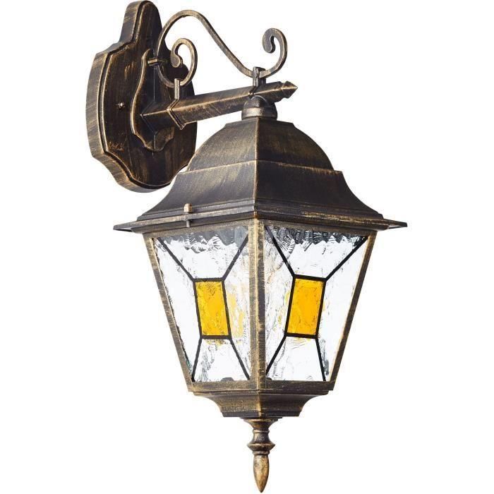Janel Outdoor Applique Descendente, Dore Black, E27 Max 60W, Bulbo no incluida 1 Janel Outdoor Applique Descendente, Dore Black, E27 Max 60W, Bulbo no incluida 1