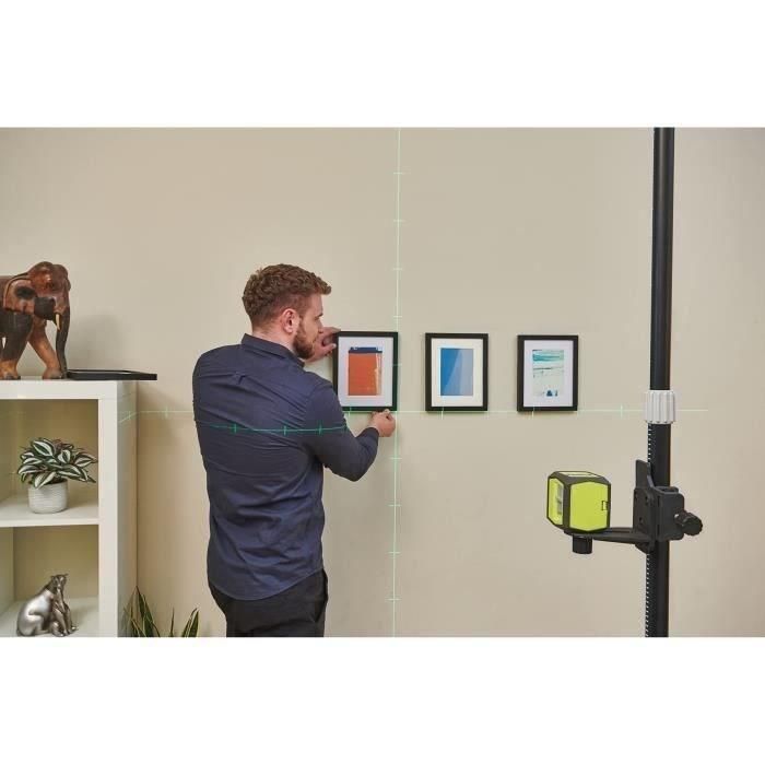 VERDE CROSS LASER CON RASIGOS DE REDIVERO - Escala de 15 m - Precisión +/- 0.5 mm - Entregado con un objetivo y 2 baterías 3 VERDE CROSS LASER CON RASIGOS DE REDIVERO - Escala de 15 m - Precisión +/- 0.5 mm - Entregado con un objetivo y 2 baterías 3