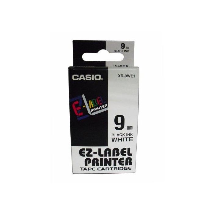Casio Cinta Impresión Nylon 8M x 9mm Negro-Blanco