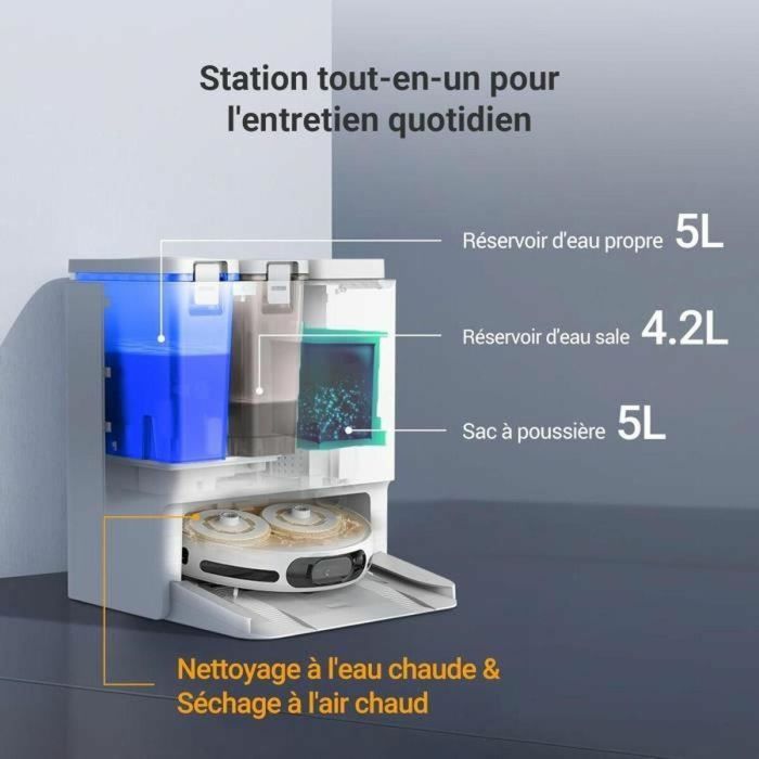 EZVIZ EZV1726330905836 RS20 Pro Robot aspirador con mopa, 7200 Pa succión, limpieza agua caliente 60°C, cepillo lateral elevado. 2 EZVIZ EZV1726330905836 RS20 Pro Robot aspirador con mopa, 7200 Pa succión, limpieza agua caliente 60°C, cepillo lateral elevado. 2