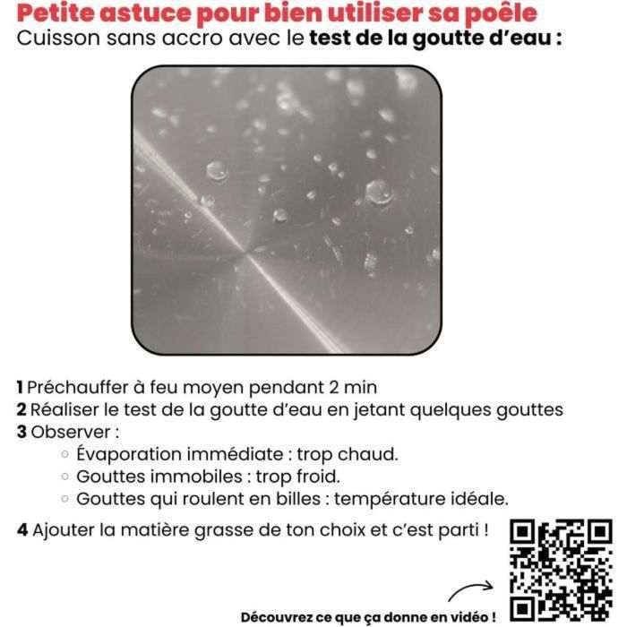 LIVOO MEP162 Wok de acero inoxidable Ø 28 cm – Compatible con todas las placas de cocción, incluida inducción y horno 1