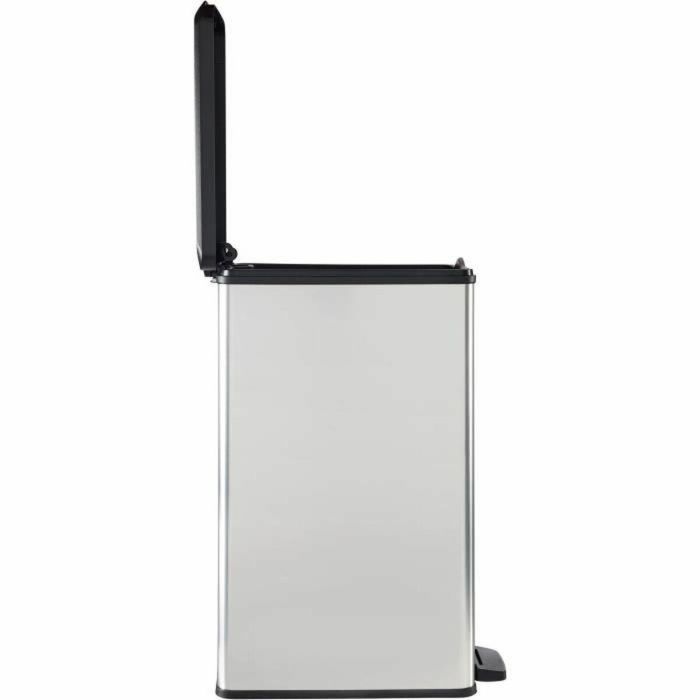 Papelera Slim - SLIM BIN - CURVER - 40L - Ahorro de espacio - 40 x 25 x 61 cm - Gris metalizado 4 Papelera Slim - SLIM BIN - CURVER - 40L - Ahorro de espacio - 40 x 25 x 61 cm - Gris metalizado 4