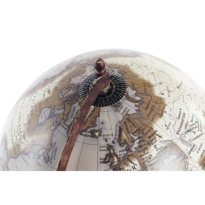 DKD Home Decor Globo Terraqueo Vintage Marron 18 x 32 x 20 cm 2