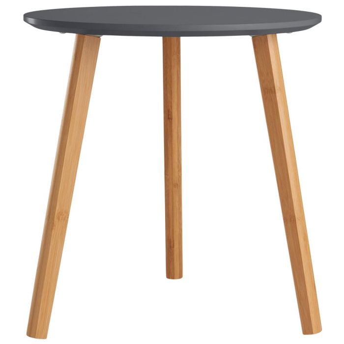 Day Mesa Auxiliar DM y Bambú Gris Castor Diámetro 40 cm Altura 40 cm 2