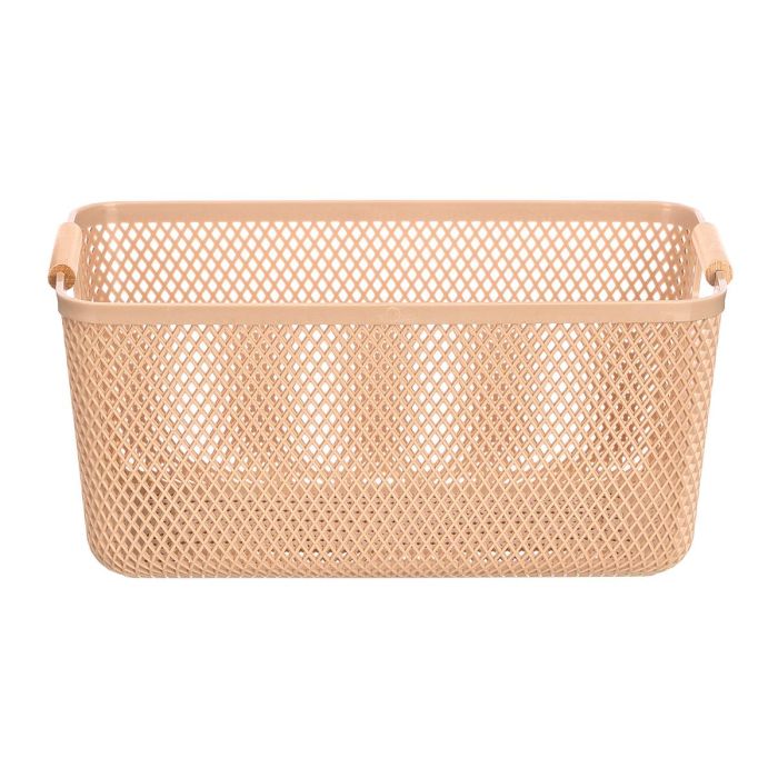 Cesta Plastico Asa Bambu Beige 36X22Cm Kipit (Set de 24) 3