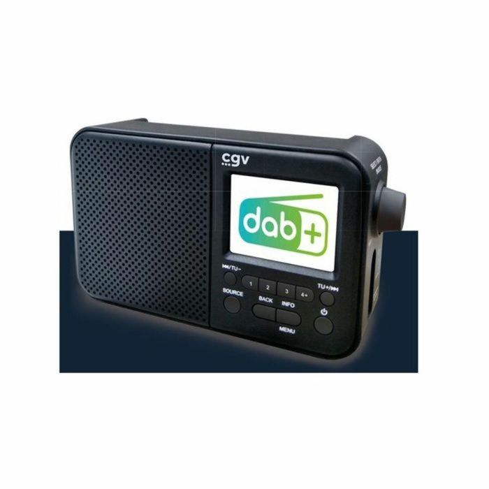 CGV DR7+ Radio portátil DAB+ FM Pantalla color TFT 2,4" Toma auriculares Ecoconsumo CGV DR7+ Radio portátil DAB+ FM Pantalla color TFT 2,4" Toma auriculares Ecoconsumo