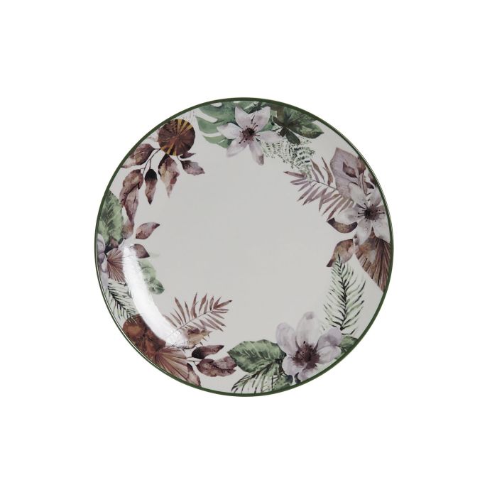 Plato Llano DKD Home Decor Flores Porcelana (27 x 27 x 2 cm) 0 Plato Llano DKD Home Decor Flores Porcelana (27 x 27 x 2 cm) 0