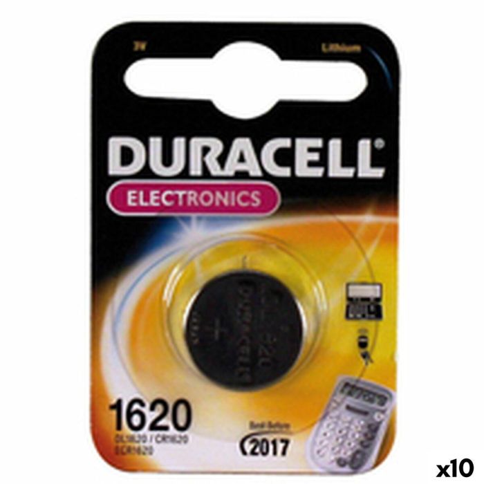 Pila de Botón de Litio DURACELL DL1620 3 V (10 Unidades) 21
