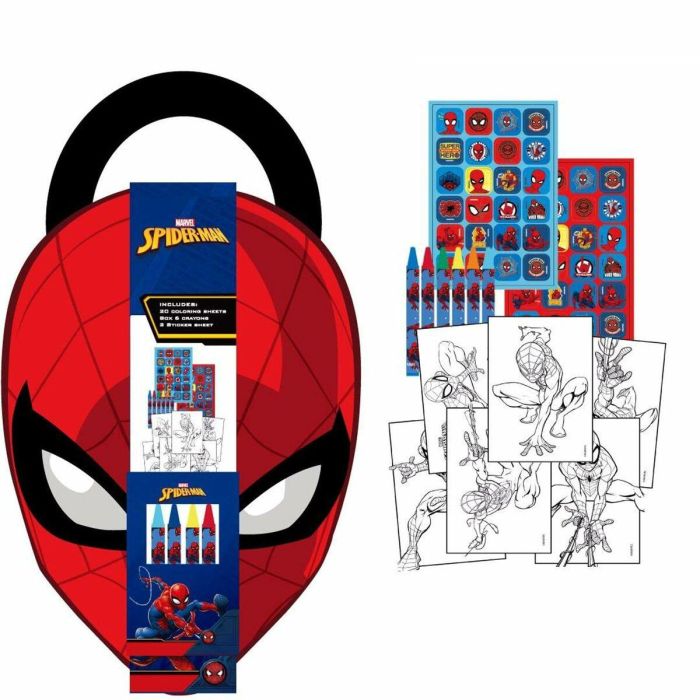 Cerdá Álbum de actividades y colorear Spiderman para niños 3+ años color rojo 25x29x0.1 cm 6