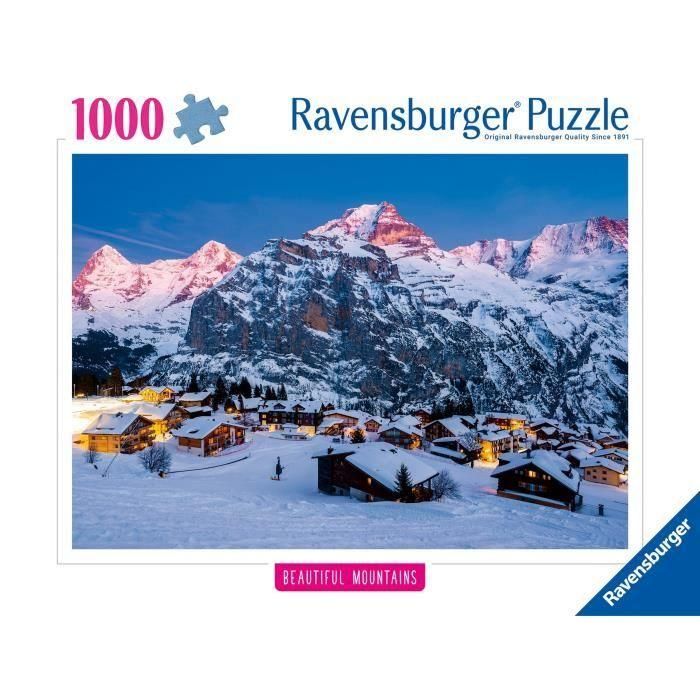 Puzzle de 1000 piezas Oberland bernés, Mürren (Destacados), Adultos y niños, Edad 14, Puzzle de alta calidad, 12000254, R 1 Puzzle de 1000 piezas Oberland bernés, Mürren (Destacados), Adultos y niños, Edad 14, Puzzle de alta calidad, 12000254, R 1