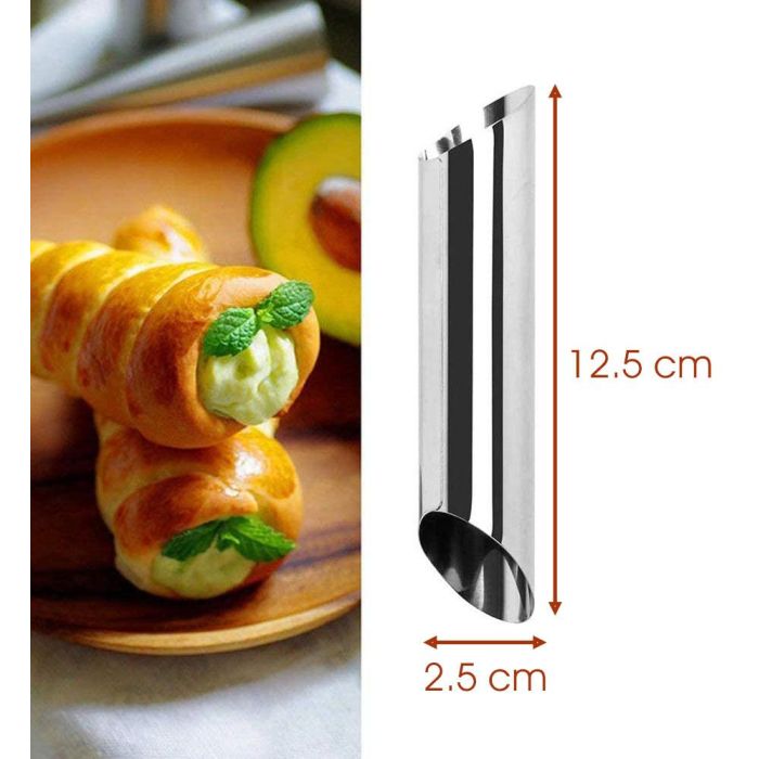Quttin Set de 3 Moldes Canutillo de Acero - Medidas 2.5 x 12.5 cm (36 Unidades) 4 Quttin Set de 3 Moldes Canutillo de Acero - Medidas 2.5 x 12.5 cm (36 Unidades) 4