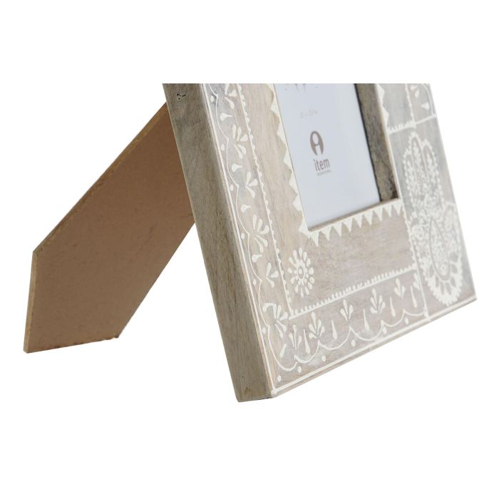 DKD Home Decor Rk 22 Marco de Fotos Indio Natural Azul 15 x 10 cm (4 Unidades) Pintado a Mano 3