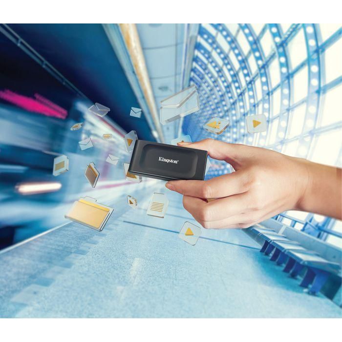 Kingston XS1000 SSD Externo 1 TB Negro USB 3.2 Gen 2 hasta 1050 MB/s SXS1000/1000G 12 Kingston XS1000 SSD Externo 1 TB Negro USB 3.2 Gen 2 hasta 1050 MB/s SXS1000/1000G 12