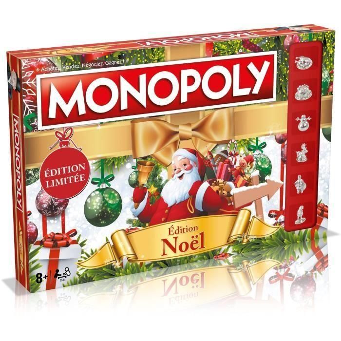 MONOPOLY Navidad - Juego de mesa - MOVIMIENTOS GANADORES MONOPOLY Navidad - Juego de mesa - MOVIMIENTOS GANADORES