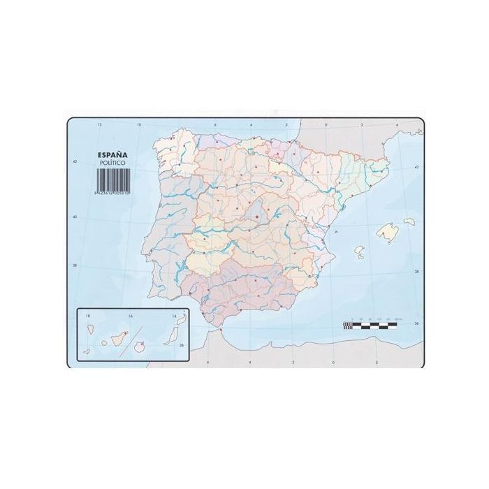 Selvi Mapa Mudo Político De España A4 -50U- Selvi Mapa Mudo Político De España A4 -50U-