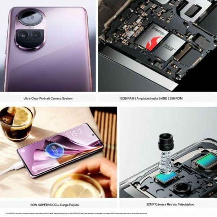 Smartphone Oppo Reno 10 Pro 5G 6,7" 256 GB 12 GB RAM Snapdragon 778G Plateado 6 Smartphone Oppo Reno 10 Pro 5G 6,7" 256 GB 12 GB RAM Snapdragon 778G Plateado 6