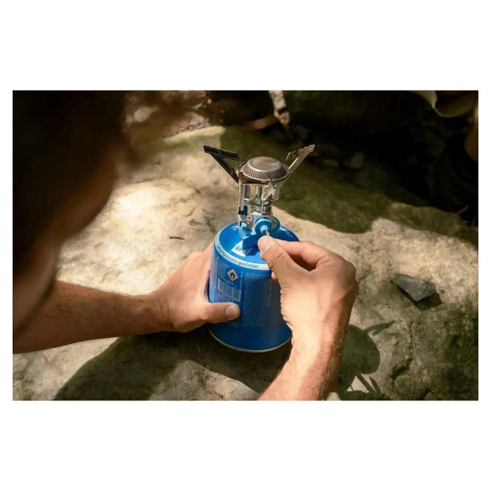 CAMPINGAZ Twister Connect PZ Hornillo de Gas, 2900 W, Encendido Piezoeléctrico, 1 Zona, Azul y Acero Inoxidable, 2227139