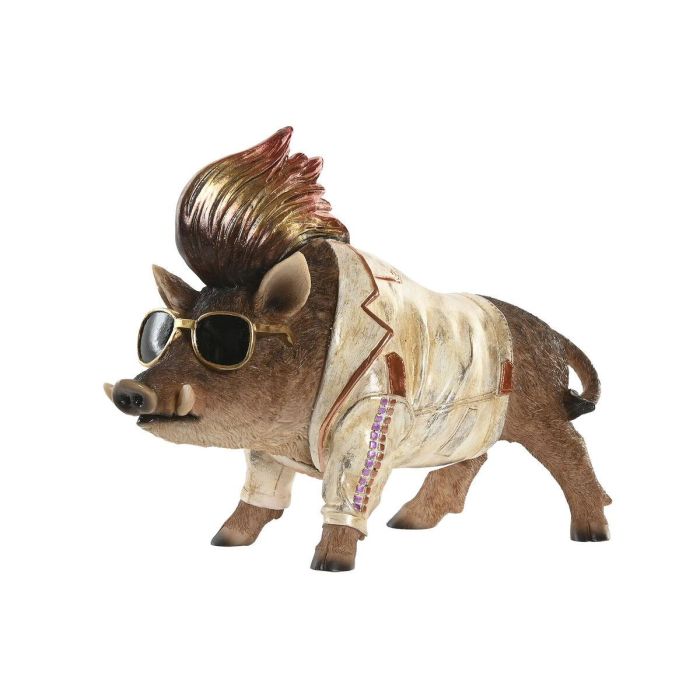 DKD Home Decor Figura Decorativa Moderna de Jabalí Multicolor, Resina, 23.5 cm Alto x 12.5 cm Largo x 32 cm Ancho 1 DKD Home Decor Figura Decorativa Moderna de Jabalí Multicolor, Resina, 23.5 cm Alto x 12.5 cm Largo x 32 cm Ancho 1