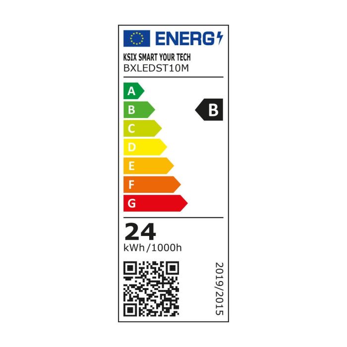 Tiras LED KSIX 1 24W Negro B (10 m) 1 Tiras LED KSIX 1 24W Negro B (10 m) 1
