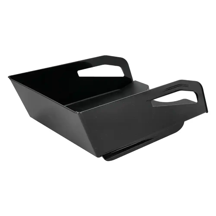 Q-connect Bandeja sobremesa plástico gran capacidad con asa negro opaco 386x270x115mm 5