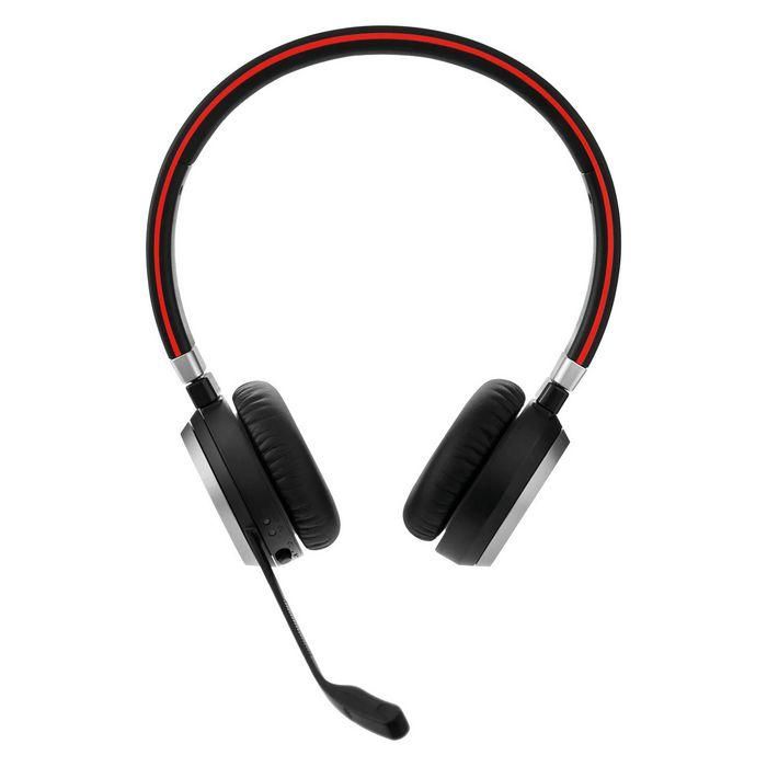 Jabra Evolve 65 SE MS Stereo Auriculares Inalámbricos Profesionales Doble Conectividad Bluetooth Sonido para Llamadas y Música Busylight