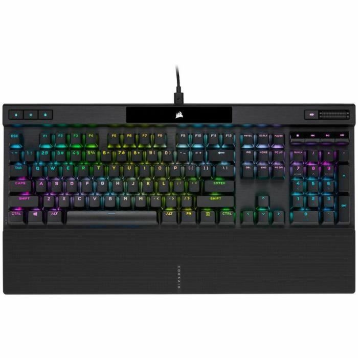 Corsair CH9109410FR Teclado mecánico gaming K70 RGB Pro retroiluminado Azerty Cherry MX Red PBT Double Shot Negro 0 Corsair CH9109410FR Teclado mecánico gaming K70 RGB Pro retroiluminado Azerty Cherry MX Red PBT Double Shot Negro 0