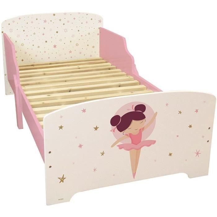 Cama con caja de listones Spring - Ballerina Dancer - Fun House - 140 x 70 cm 3 Cama con caja de listones Spring - Ballerina Dancer - Fun House - 140 x 70 cm 3