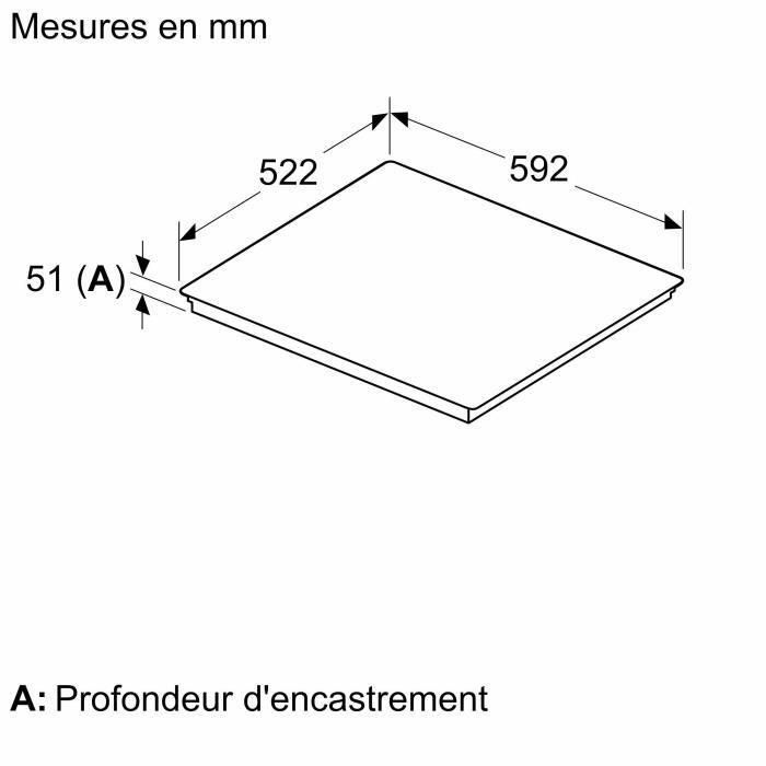 Mesa de inducción NEFF - 4 quemadores - L59 x D52 cm - T66FTX4L0 5