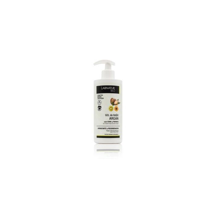 LABNATUR BIO Gel de Baño Bio Argán, Kiwi y Papaya 450ml - Hidratante y Regenerador con Vit. A, C, E