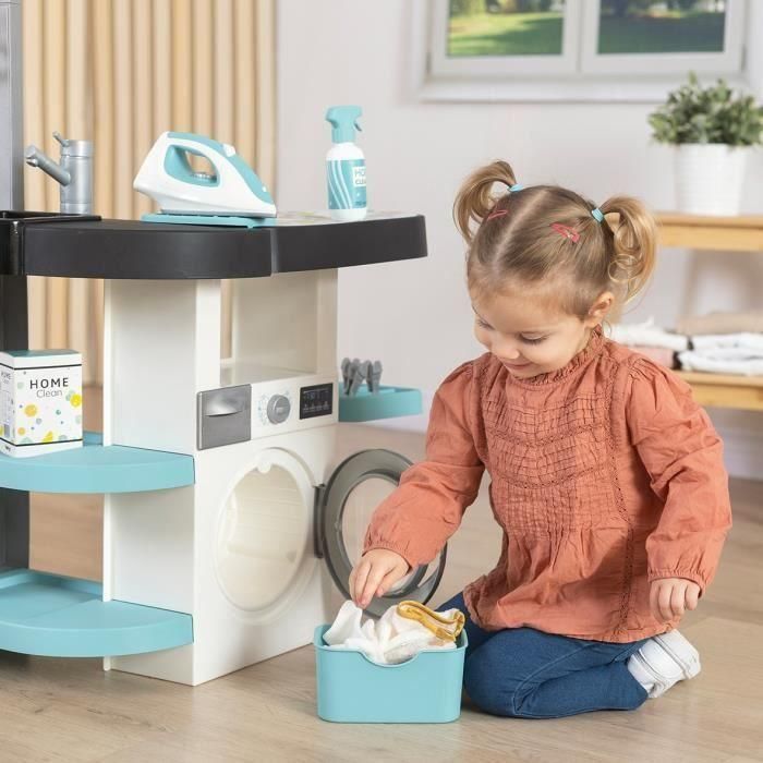 Smoby - Rowenta - Lavadero infantil - Juego de imitación - Sonidos realistas - 17 accesorios realistas 4 Smoby - Rowenta - Lavadero infantil - Juego de imitación - Sonidos realistas - 17 accesorios realistas 4