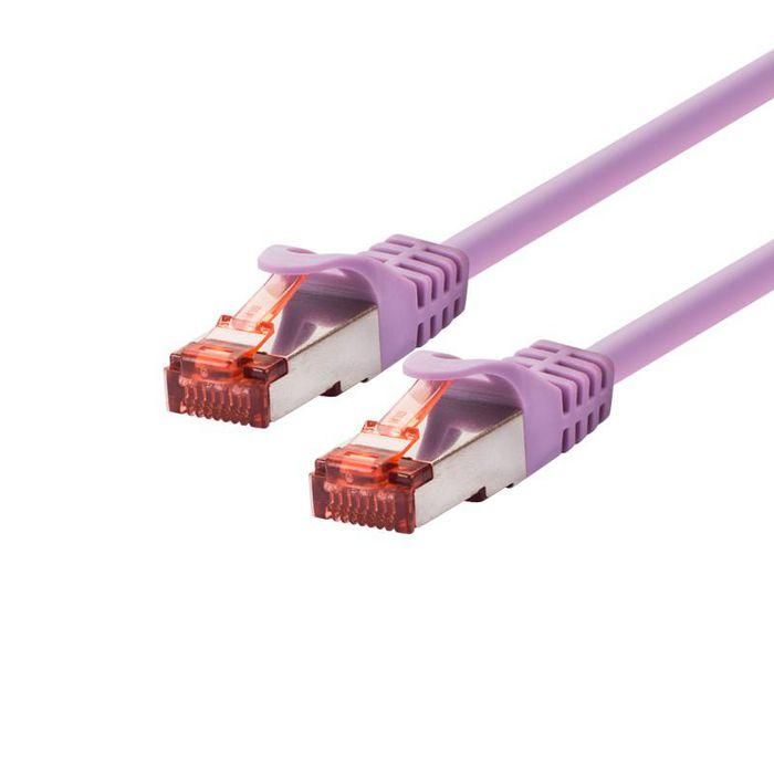 LOGON PROFESSIONAL Cable de Red Patch Cat.6 F/UTP Apantallado RJ45 7m Violeta