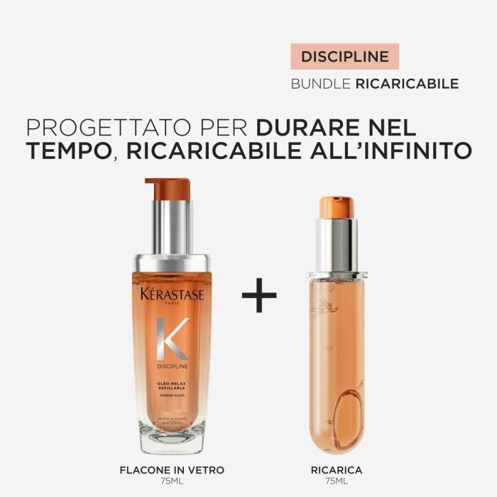 Kerastase F.I.L. N70038245/1 Discipline Oléo-Relax Aceite Capilar Recargable Antifrizz Control Volumen Cabello Rebelde Suavidad 75ml 7