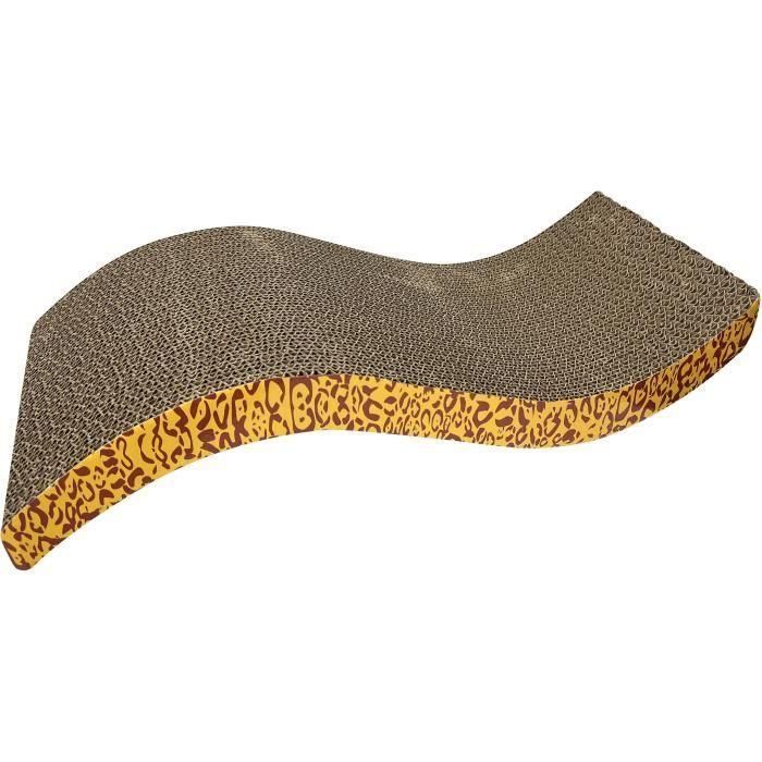 Catit Poste Rascador para Gatos de Cartón Ondulado con Hierba Gatera y Diseño Leopardo 53x22x11 cm 1 Catit Poste Rascador para Gatos de Cartón Ondulado con Hierba Gatera y Diseño Leopardo 53x22x11 cm 1