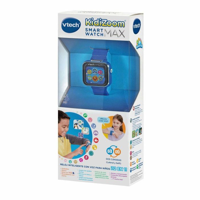 Reloj interactivo kidizoom smartwatch max color azul pantalla tactil.fotos,selfies,videos,grabadora,juegos.. 256 mb. 3