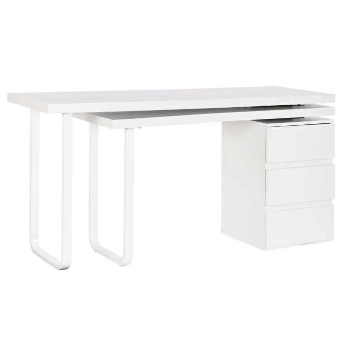 Escritorio DKD Home Decor 150 x 120 x 75 cm Natural Metal Blanco Madera MDF 9