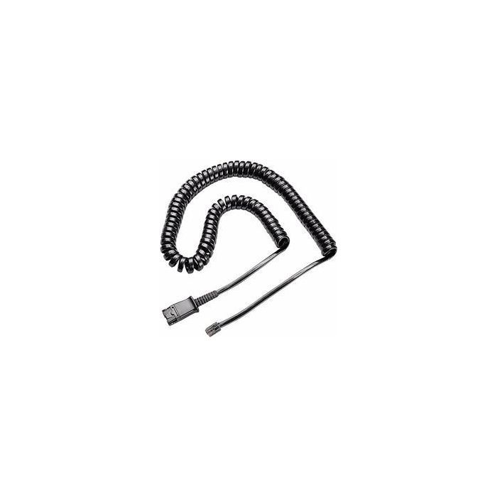 Hp Cable Rizado Negro Para Teléfonos Fijos - U10P-S Hp Cable Rizado Negro Para Teléfonos Fijos - U10P-S