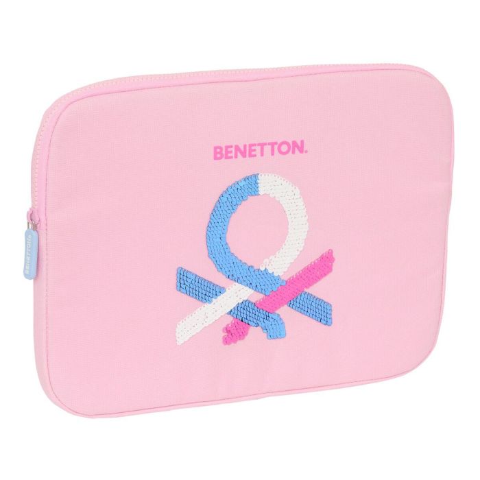 Funda para Portátil Benetton Pink Rosa 15,6'' 39,5 x 27,5 x 3,5 cm 0 Funda para Portátil Benetton Pink Rosa 15,6'' 39,5 x 27,5 x 3,5 cm 0