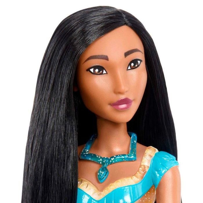 Mattel Hlw07 Muñeca Articulada Princesa Pocahontas Disney Princess, con conjunto de ropa brillante, collar y zapatos +3 años 3 Mattel Hlw07 Muñeca Articulada Princesa Pocahontas Disney Princess, con conjunto de ropa brillante, collar y zapatos +3 años 3