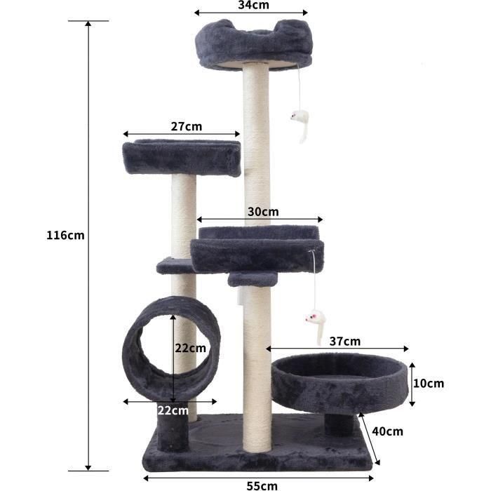 Árbol para gatos GARFIELD - 55 x 40 x 116cm 5 Árbol para gatos GARFIELD - 55 x 40 x 116cm 5