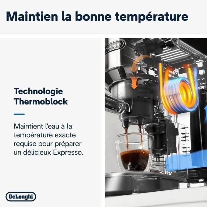 DELONGHI EC 685.W Máquina de espresso clásica de estilo Dedica - Blanco 3 DELONGHI EC 685.W Máquina de espresso clásica de estilo Dedica - Blanco 3