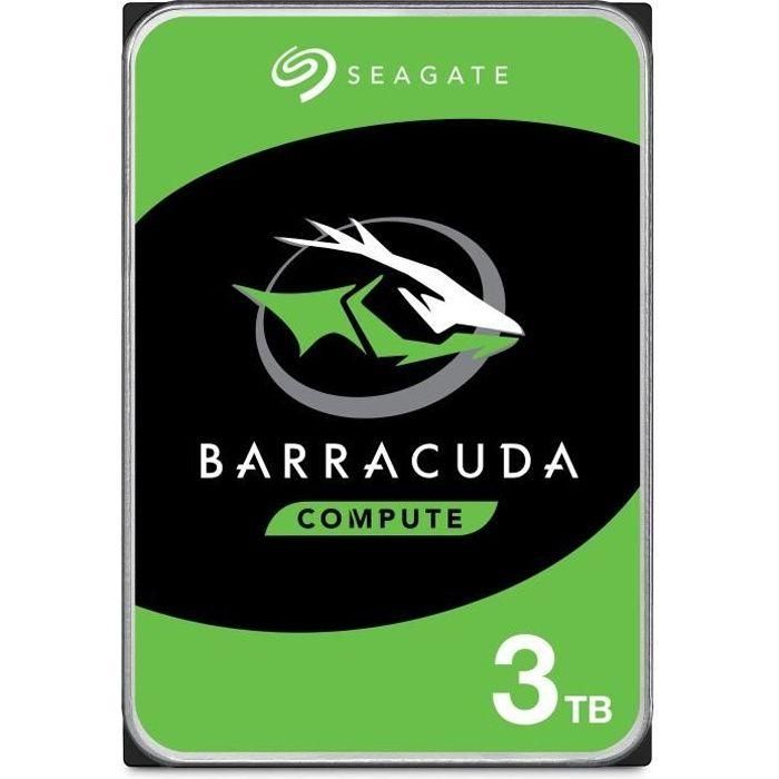 Seagate ST3000DM007 Disco Duro Interno 3 TB Barracuda SATA 6Gb/s 3.5 pulgadas 5400 RPM 256 MB Seagate ST3000DM007 Disco Duro Interno 3 TB Barracuda SATA 6Gb/s 3.5 pulgadas 5400 RPM 256 MB