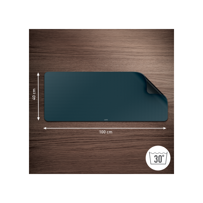 Alfombrilla de Sobremesa XL 100 X 40 Cm, Gris Terciopelo Leitz 53840089 1