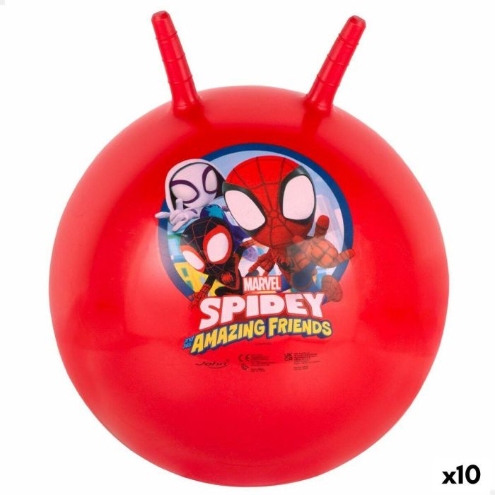 Pelota Saltarina Spidey Ø 45 cm Rojo (10 Unidades) Pelota Saltarina Spidey Ø 45 cm Rojo (10 Unidades)