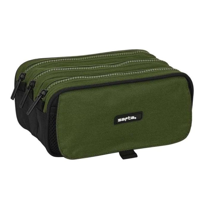 Portatodo Triple Safta Dark forest Negro Verde 21,5 x 10 x 8 cm Portatodo Triple Safta Dark forest Negro Verde 21,5 x 10 x 8 cm