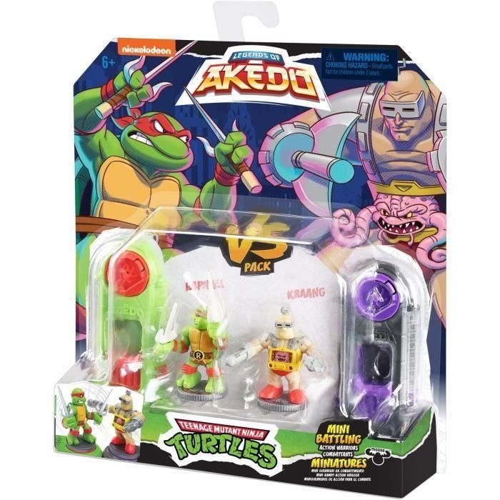 Figuras Raphael vs Rocksteady - Akedo - Moose Toys 1