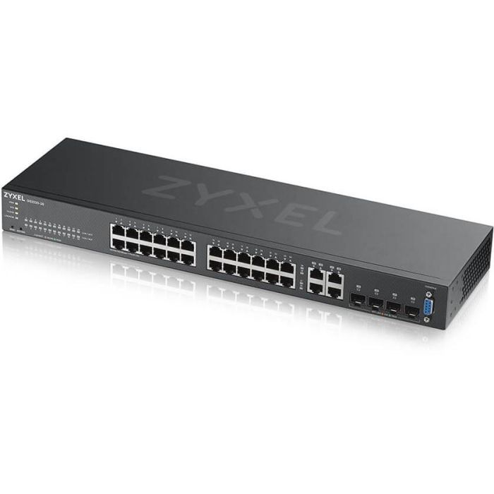 Zyxel GS2220-28-EU0101F Switch Gestionado L2 Gigabit Ethernet 24 Puertos RJ-45 4 SFP 56 Gbps Montaje en Rack Sin Ventilador Negro 3 Zyxel GS2220-28-EU0101F Switch Gestionado L2 Gigabit Ethernet 24 Puertos RJ-45 4 SFP 56 Gbps Montaje en Rack Sin Ventilador Negro 3