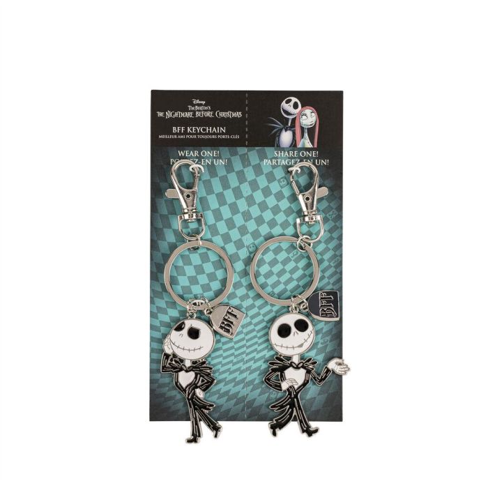 Set 2 Llaveros Jakks Skellington Pesadilla Antes de Navidad Disney 1