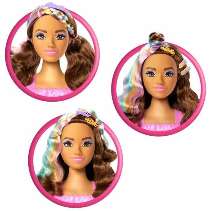 Barbie MATJFG82 Cabeza de Peinado Marrón 2