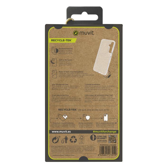 Muvit Funda Shockproof 3M para Samsung Galaxy - Protección contra golpes, material 100% reciclado 4